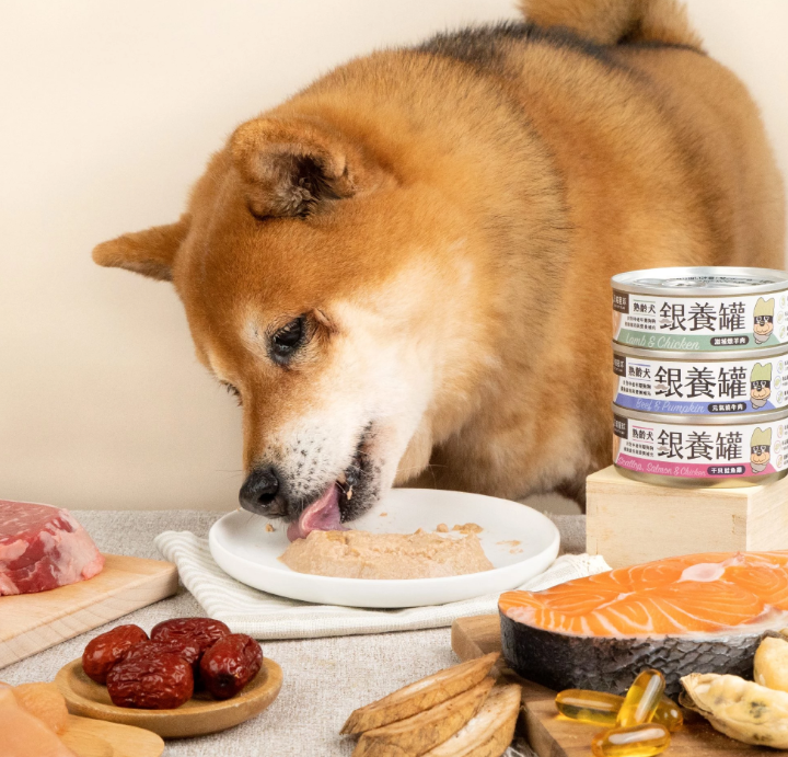 【汪喵星球】 熟齡犬無膠銀養主食罐 80g | 老狗罐頭 心血管腎臟保健低鈉高機能狗主食罐 單罐 $16