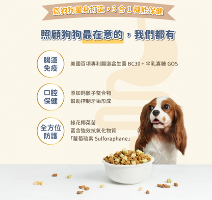 【汪喵星球】犬用 慢烘鮮食蔬肉糧 0.5lb / 2.0lb（鮮蔬嫩雞／鮮蔬牛魚｜最接近鮮食的慢烘糧）