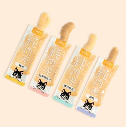 汪喵星球 無膠純肉泥(5條/包)-選購3包以上每包$16 *真湯純肉０添加  *０澱粉*０誘食劑 *０膠類  *100% 天然食材製作  【貓狗零食】高品質寵物零食