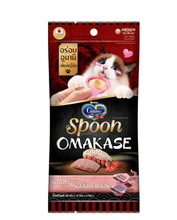 【日式Omakase奢華饗宴】泰國 Ginno Spoon 貓咪肉泥勺（4入裝）｜無添加鹽與防腐劑
