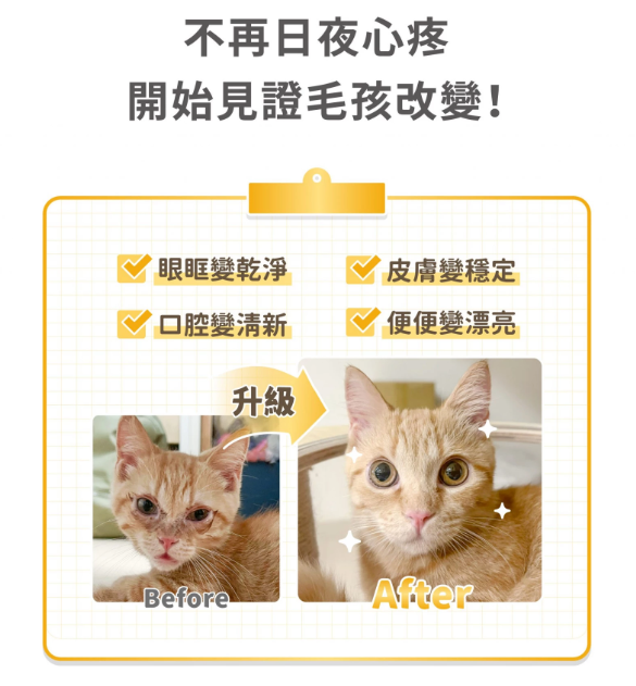 汪喵星球 免疫力健康保養粉 50粒裝（升級版）適合流鼻水·淚水·感冒症狀或增强抵抗力避免容易生病【貓狗食用】