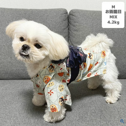 【日本品牌 IDOG & ICAT直送】MOSCAPE 專利防蚊華麗腰帶狗狗浴衣 | 日本夏日祭典和服 (6款花色)