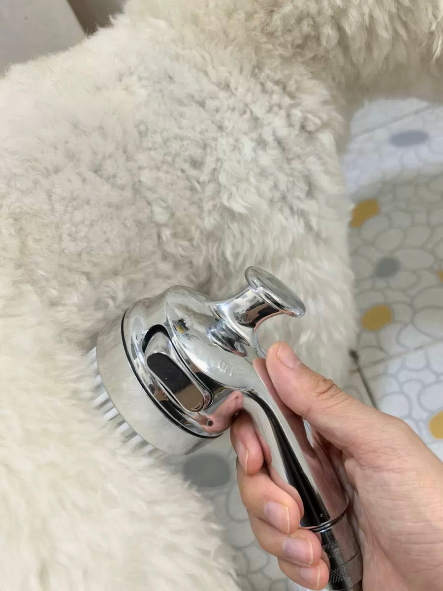 【幫主子洗澡不再像打仗】寵物增壓按摩花灑｜一鍵止水 邊沖邊梳毛 貓狗沖涼神器（可能係貓貓覺得最舒服的花灑頭！Meow~）