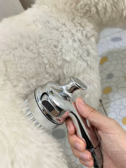 【幫主子洗澡不再像打仗】寵物增壓按摩花灑｜一鍵止水 邊沖邊梳毛 貓狗沖涼神器（可能係貓貓覺得最舒服的花灑頭！Meow~）