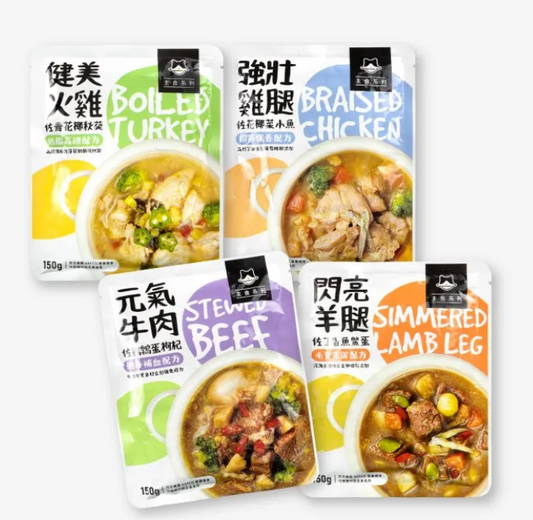 【汪喵星球】 狗狗 90% 鮮肉主食餐包 150g | 狗常溫鮮食餐包 濕食補水單包 $25