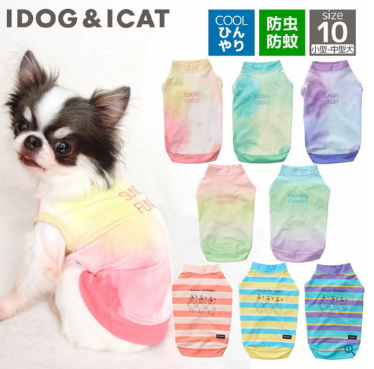 【日本 IDOG & ICAT】日本直送 貓狗通用夏日清涼驅蚊背心｜雙重降溫防蚊蟲｜HK$188 寵物服裝