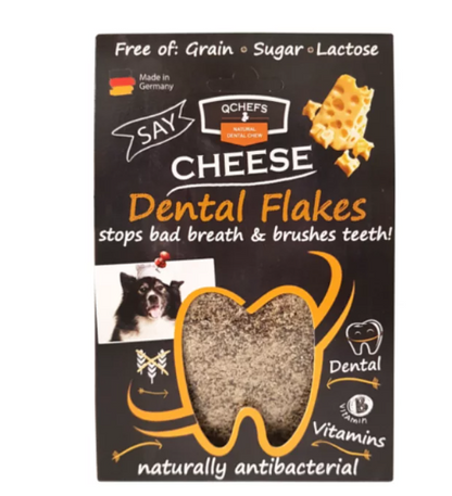 德國QChefs Dental Flakes 蕎麥芝士潔齒粉 (90g) | 狗狗純天然去牙石口氣【狗狗食用】