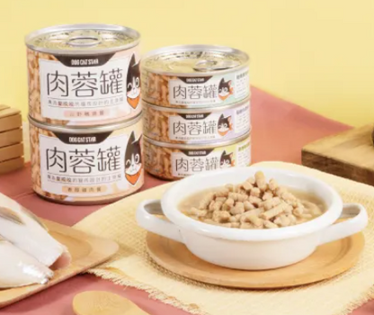 台灣【汪喵星球】98% 咬咬肉蓉主食罐 80g（4款口味｜無膠中低脂／愛咬咬貓首選）貓貓食