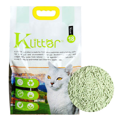 【香港熱門】貓貓天然豆腐貓砂 Klitter（ 2.0mm 幼砂設計、99.9% 低粉塵、食品級原料及可沖廁所）3包以上免費送貨上門