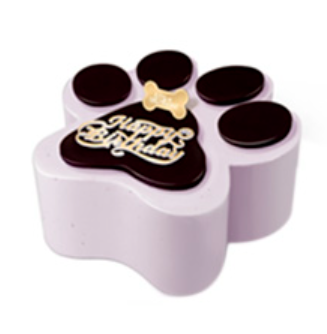 香港新鮮My Pet Patisserie (美柏斯)寵物蛋糕訂製「藍莓夾心乳酪狗蛋糕 1 磅」*冷凍品 【貓狗食】