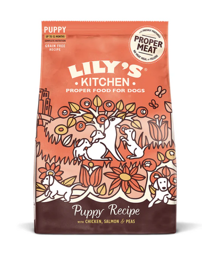 英國Lily's Kitchen 無穀物幼犬餐（雞肉三文魚）2.5kg幼犬狗糧【狗食用】