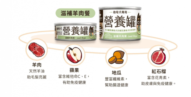【汪喵星球】 幼母犬 95% 營養無膠主食罐 80g | 幼犬離乳骨骼發育狗罐頭 雞肉$16/羊肉$18
