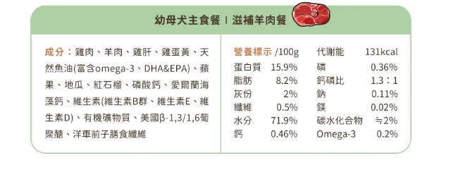 【汪喵星球】 幼母犬 95% 營養無膠主食罐 80g | 幼犬離乳骨骼發育狗罐頭 雞肉$16/羊肉$18