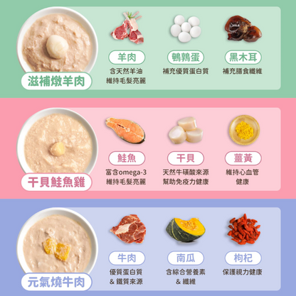 【汪喵星球】 熟齡犬無膠銀養主食罐 80g | 老狗罐頭 心血管腎臟保健低鈉高機能狗主食罐 單罐 $16