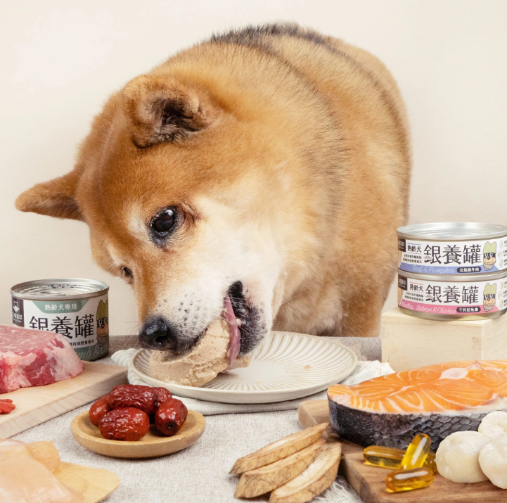 【汪喵星球】 熟齡犬無膠銀養主食罐 80g | 老狗罐頭 心血管腎臟保健低鈉高機能狗主食罐 單罐 $16