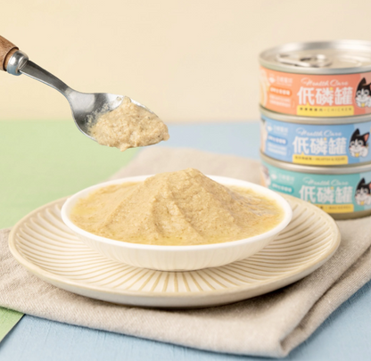 【腎臟與熟齡貓照護】汪喵星球 *貓咪低磷低蛋白無膠主食罐 (80g) | 多款口味・輕鬆補水・減輕身體負擔