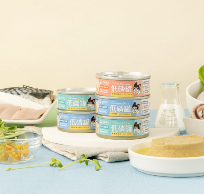 【腎臟與熟齡貓照護】汪喵星球 *貓咪低磷低蛋白無膠主食罐 (80g) | 多款口味・輕鬆補水・減輕身體負擔