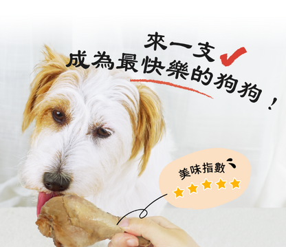台灣【HeroMama】蒸鮮棒棒腿 | 原隻雞腿 犬貓零食 機能保健x蜂王乳特調 (單支裝)55g