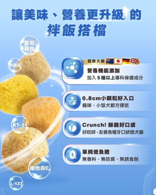 台灣【HeroMama】 Topping拌飯營養晶球 | 凍乾挑食拌料 貓狗通用 補水兼保健 (單包裝)