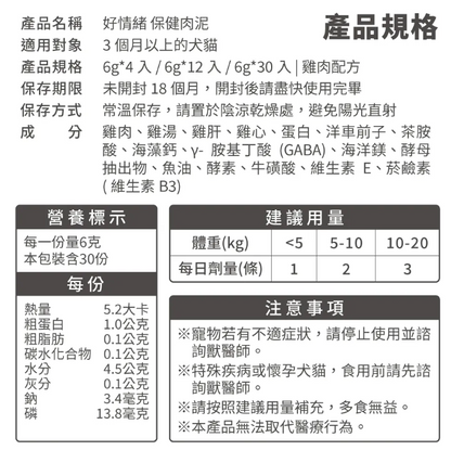 台灣【毛掌醫學】好情緒 保健肉泥 | 寵物舒壓保健 貓狗適用 ‘’嗜口性極佳‘’