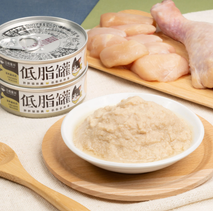 台灣【汪喵星球】貓咪低脂無膠主食罐 80g（4款口味｜體重控制／低卡首選）