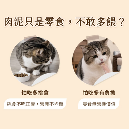 【汪喵星球】‘貓用’美味水解鮮主食泥 14g x 4條/包（4款口味可選）適合挑食貓