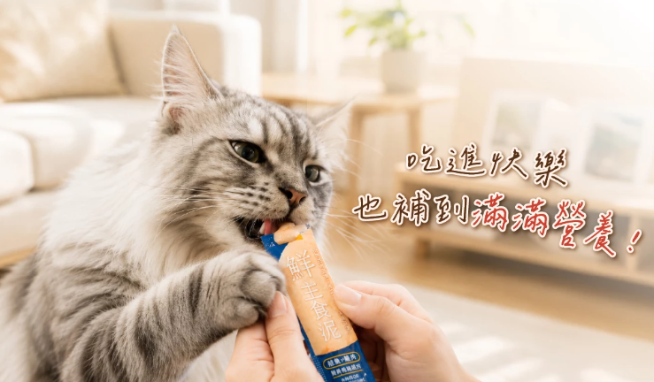 【汪喵星球】‘貓用’美味水解鮮主食泥 14g x 4條/包（4款口味可選）適合挑食貓