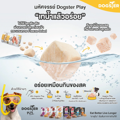 泰國凍乾No.1 Dogster 狗狗凍乾零食 (雞肉+甜薯+薑黃) 40g | 拌糧神器 抗炎護關節