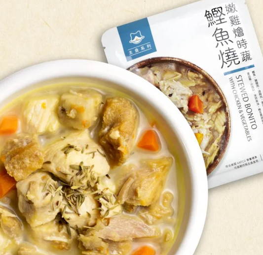 【汪喵星球】 貓咪 95% 鮮肉主食餐包 - 鰹魚燒 130g | 貓常溫主食罐頭 濕食補水單包 $26