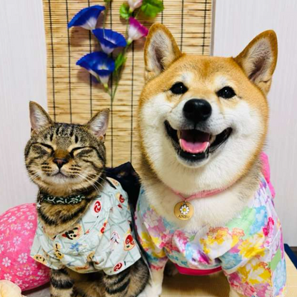【日本品牌 IDOG & ICAT直送】MOSCAPE 專利防蚊華麗腰帶狗狗浴衣 | 日本夏日祭典和服 (6款花色)