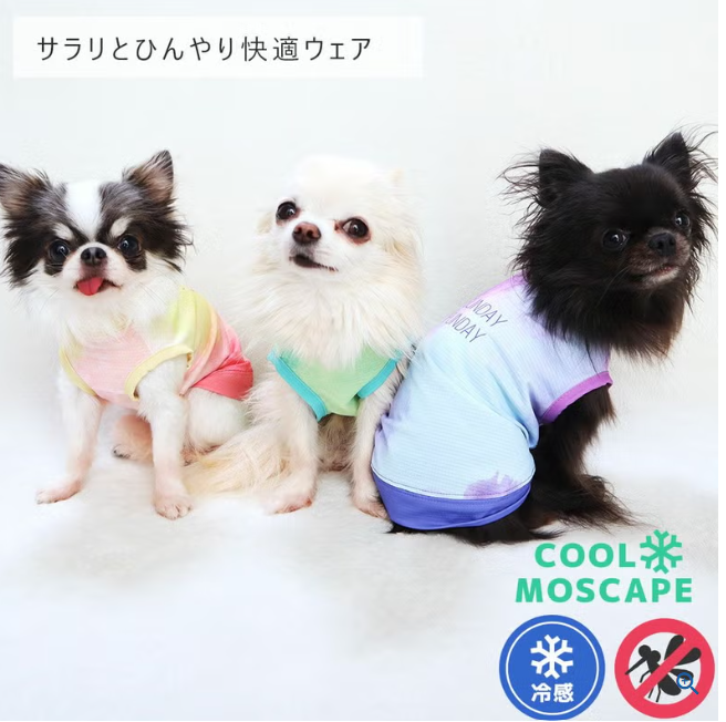 【日本 IDOG & ICAT】日本直送 貓狗通用夏日清涼驅蚊背心｜雙重降溫防蚊蟲｜HK$188 寵物服裝