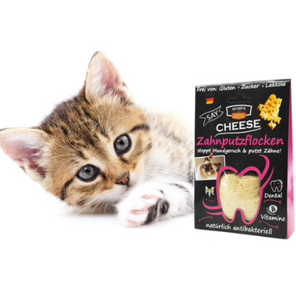 德國QChefs Dental Flakes for Cats 貓貓專用芝士潔齒粉 (80g) | 貓咪純天然去牙石口氣【貓貓食用】