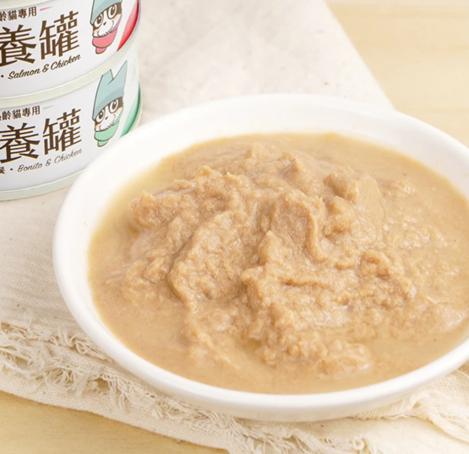【汪喵星球】熟齡貓 95% 營養無膠主食罐 80g | 老貓罐頭 補水低磷熟齡貓主食罐 土雞/鰹魚$16｜鮭魚雞肉$18