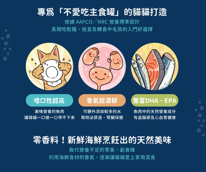 【汪喵星球】 挑嘴貓 98% 鮮肉無膠主食罐 80g | 貓罐頭 補水無膠挑嘴貓主食罐 單罐 $16