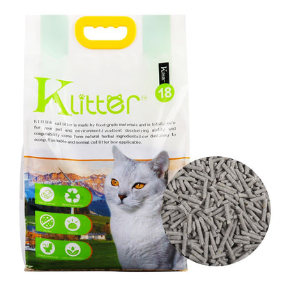 【香港熱門】貓貓天然豆腐貓砂 Klitter（ 2.0mm 幼砂設計、99.9% 低粉塵、食品級原料及可沖廁所）3包以上免費送貨上門
