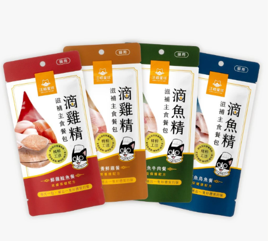 汪喵星球 滴雞精/滴魚精滋補主食餐包 40g（全齡貓可食用）4款味道