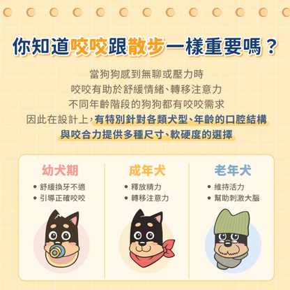 【汪喵星球】狗狗咬咬原肉零食 (多款可選) ｜ 100%原肉製成・耐咬紓壓不傷牙的潔牙首選（無添加防腐劑・磨牙必備）