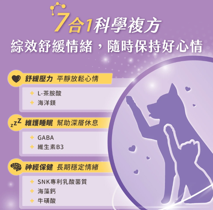 汪喵星球 情緒保健純肉泥【貓狗食用】* 容易緊張·夜間吵鬧 ·行為問題·外出就醫情緒問題  6gx2包裝 / 6g x 20包裝一盒