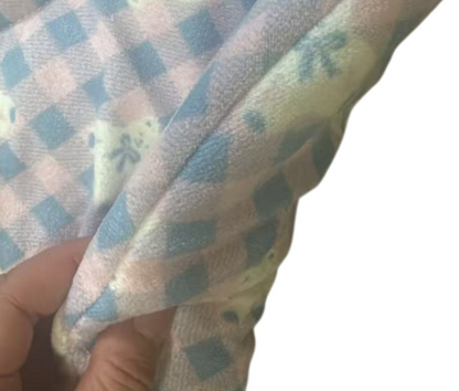 【四季通用】日系可愛貓耳格仔寵物睡墊｜親膚透氣·可水洗防滑貓墊/狗墊 (58x68cm)
