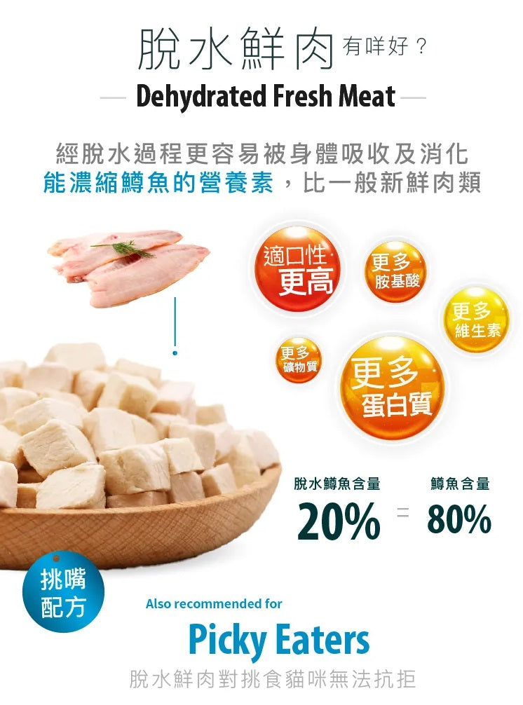 意大利Lechat Excellence®丨鱒魚椰子蘋果 特效亮麗美毛配方 1.5kg 成貓糧