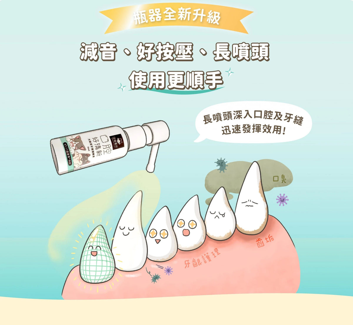 汪喵星球 潔牙護理酵素｜犬貓潔牙酵素 30ml [貓狗用】消除口腔異味、幫助控制牙垢