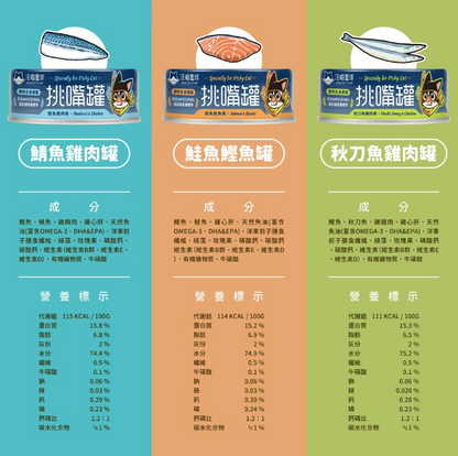 【汪喵星球】 挑嘴貓 98% 鮮肉無膠主食罐 80g | 貓罐頭 補水無膠挑嘴貓主食罐 單罐 $16
