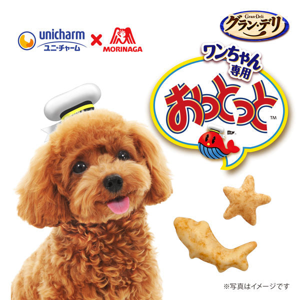【日本嬌聯 Unicharm】Gran Deli x 森永狗狗酥脆魚仔餅 餅乾 海鮮風味 50g（非油炸小食｜含鈣護骨）