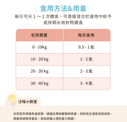 【台灣汪喵星球】情緒好放鬆保養粉 30包入 | 貓狗減壓舒緩/改善亂尿過度舔毛 HK$155