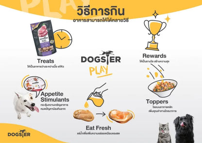 DOGSTER PLAY 凍乾寵物零食/拌糧 - 日本紫薯口味 (40g) 【犬貓適用】