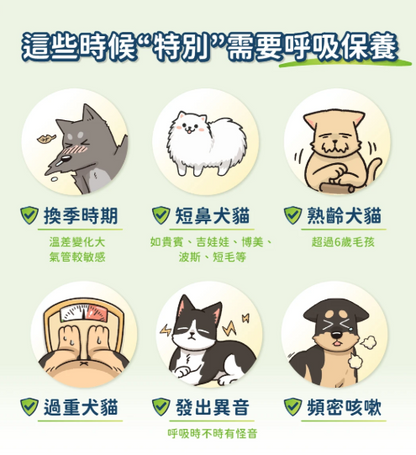 【汪喵星球】呼吸道保健粉 (30包/盒) ｜ 4效合一・氣管與心肺全方位日常保養（換季咳咳必備）