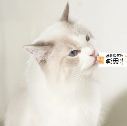 汪喵星球 魚油保健純肉泥 【貓狗食用】全方位保健心臟·皮毛·體重·關節·老幼貓狗·免疫·神經等...6gx2包裝 / 6g x 20包裝一盒