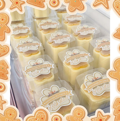 香港工廠新鮮製造My Pet Patisserie 美柏斯「狗狗乳酪蛋糕系列」-水果掌印蛋糕 *手掌心大 +配生日牌+蠟燭 * 【狗狗食】