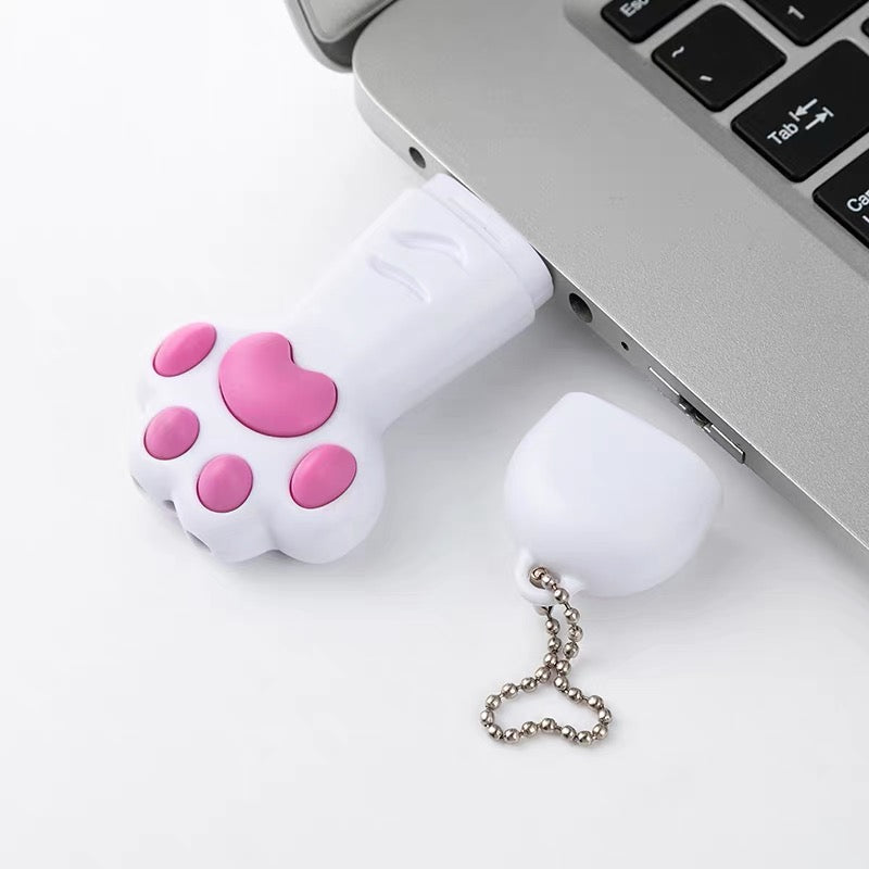 🐾 【限時超值清貨！】超可愛 3合1 貓爪逗貓筆 🐱✨USB充電激光貓玩具