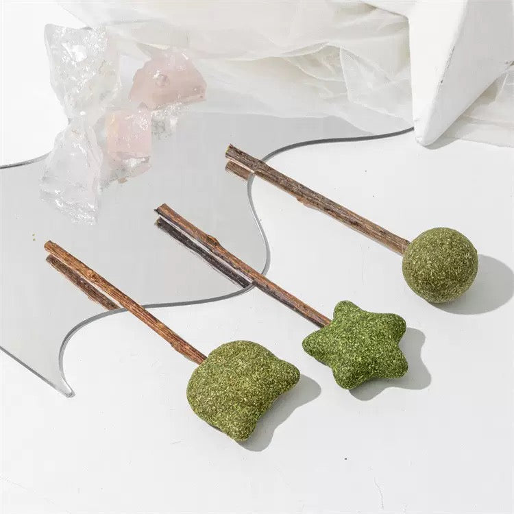 天然貓草x木天蓼珍寶珠｜貓咪磨牙潔齒、舒壓排毛球、貓奴必備互動潔牙棒
